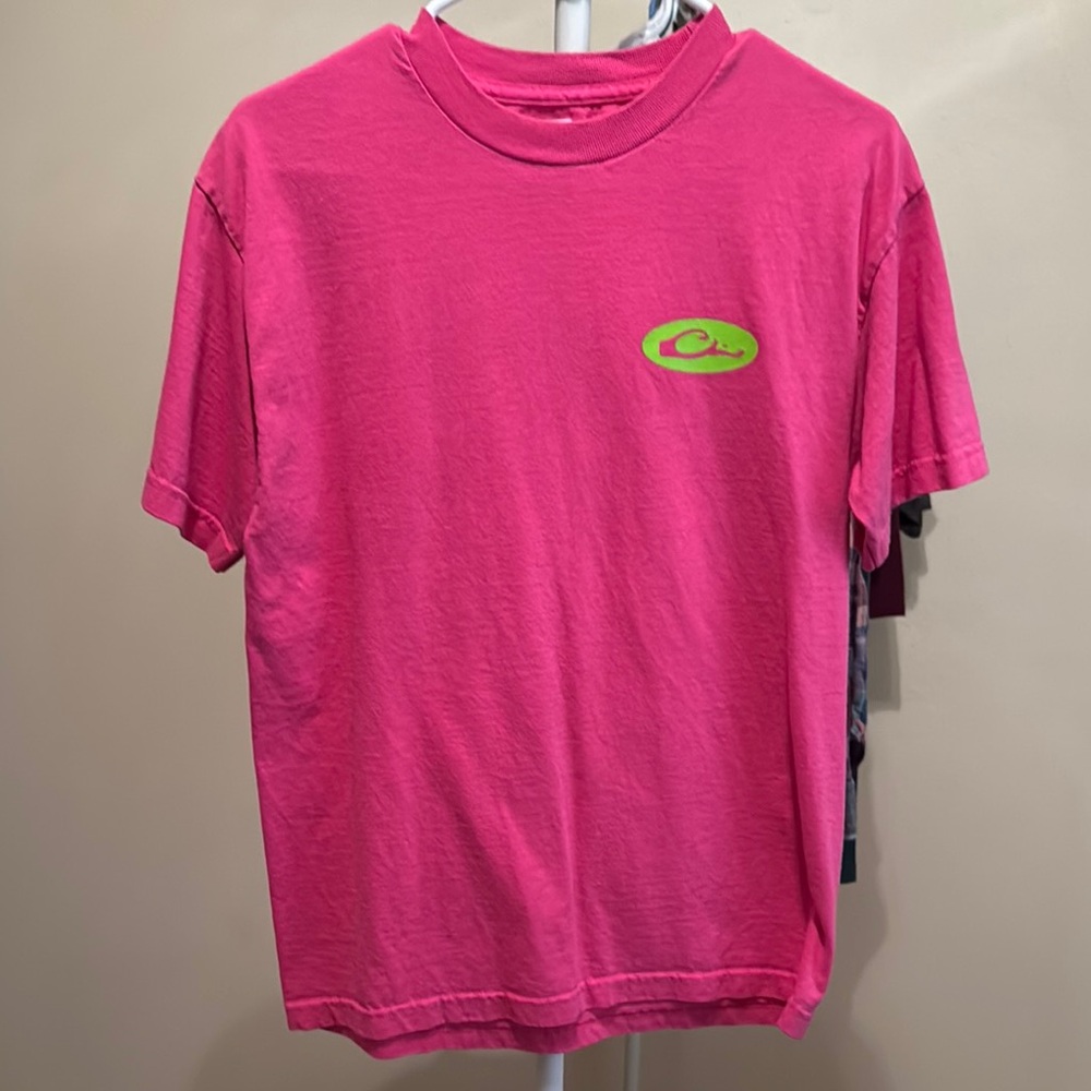 Drake Pink T-Shirt with Green Logo